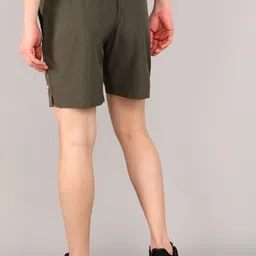 reebok Solid Men Green Sports Shorts image 4