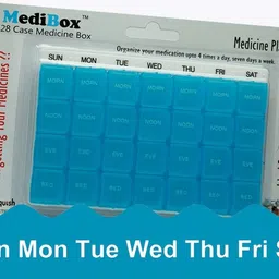 medibox 7 - day 28 Case Portable, Moisture Proof Medicine Case Pill Box image 3