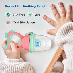 meemee Baby Pacifier Fruit & Food Nibbler With Extra Mesh, BPA Free Pacifier Soother, Feeder image 2