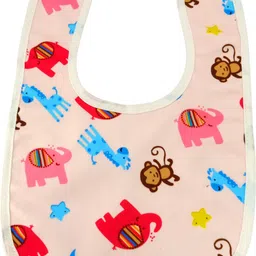 hokista Reusable Baby Feeding Bib Waterproof Soft Cloth (Pack of 4) image 3