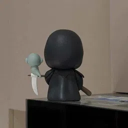 msvfashions Shin Chan Grim Reaper PVC Figure – 7.5cm Cute Collectible image 2