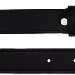 luxury leather Girls Casual, Formal, Evening, Party Black Artificial Leather Belt image 2