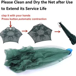 neza 8 hole umbrella fishing net Aquarium Fish Net image 4