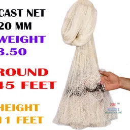 bimi hand made CAST NET 20 MM WEIGHT 3.50 KG Aquarium Fish Net-picture-22