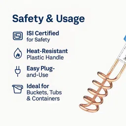 rotomax RotomaxcopperIR 2000 W Shock Proof Immersion Heater Rod image 4
