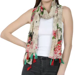 stolevilla Printed Chiffon Women Multicolor Scarf, Stole, Fancy Scarf image 2