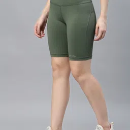 jump usa Solid Women Dark Green Tights image 3