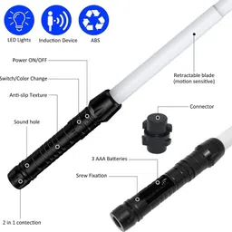 pinaka Children Star Wars Light Saber Red And Blue Color With Sound And Light Effect 2 image 4