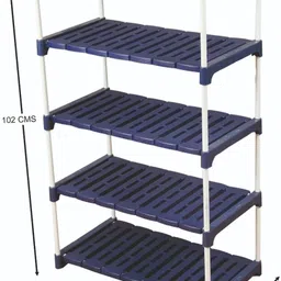 novatic 5-Tier Multipurpose Kitchen Storage Rack, Book Stand, Floating Wall Shelves Iron, Plastic Wall Shelf image 4