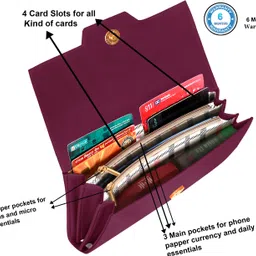 g m w Formal Maroon Clutch image 4