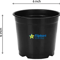 flipkart smartbuy (Pack of 15) Black Nursery plant pots flower pots vases Planters Plant Container Set image 2
