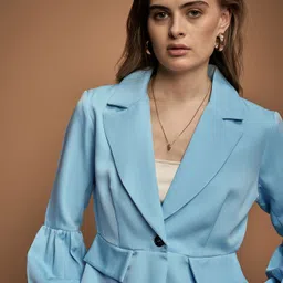 urbangrace by kassually Women Solid Single Breasted Formal Blazer image 4