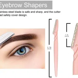 manasona Eyebrow,Neck,Face,Upper Lips As Well As Unnecessary Hair Removal Elsewhere Shaping Trimmer Shaper Shaver Tools Disposable Razor, Men & Women image 2
