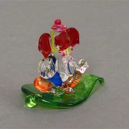 ecraftindia Lord Ganesha Red Crystal Idol image 4