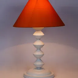 Mustard Shade Table Lamp With Metal Base By Foziq image 4
