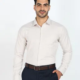 park avenue Men Slim Fit Checkered Formal Shirt-picture-17