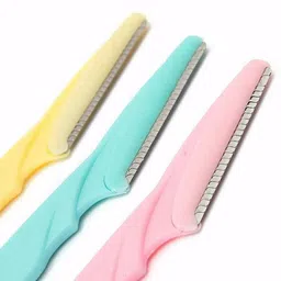 manikkshay EYEBROW PAINLESS FACIAL HAIR REMOVER RAZOR FOR FACE,(3 PACK), Women image 1