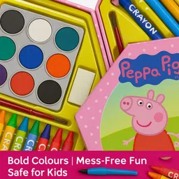 glazu Peppa Pig Kids Art Series 46 Pcs Round Shaped Color Pencils image 5