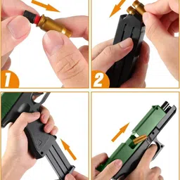 gex Bullet Pistol Toy Gun with Shell Ejection Magazine Toy Gun for Kids Guns & Darts image 5