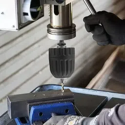 uptodateprouducts Drill Chuck Thread Adapter Wrench Conversion Thread Head 0.8-10mm 3/8in-24UNF 1/4" Hex Shank 3/8" to 24UNF Thread Quick Change Adapter Quick Connection Steel image 3
