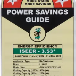 lloyd 1.5 Ton 5 Star Window Inverter AC- White image 5