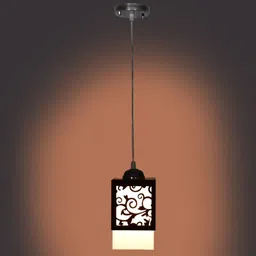shyam enterprises Wooden Hanging Thali Lamp Elegance for Home Decor and Festive Celebrations Ceiling Light Ceiling Lamp image 3