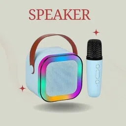 JOCR 10W Bluetooth Speaker Wireless Karaoke Mic Speaker with RGB Light speakersUY192 10 W Bluetooth Party Speaker image 1