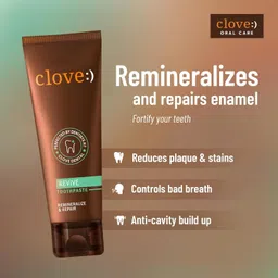 clove Revive Toothpaste for Remineralization & Enamel Repair, Sensitivity Relief Toothpaste image 4