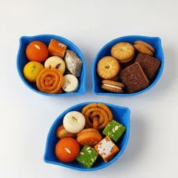 rk tech Plastic Serving Bowl Stylish Plastic Serving Bowl (pack of 6) in blue colour image 4