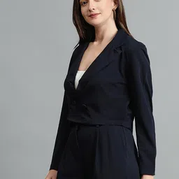 kotty Women Solid Single Breasted Casual Blazer image 3