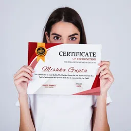 8.3x11.7 Inch Self Fill-in Certificate Achievement for Student Trainee Employee Greeting Card-image-24