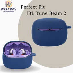 WELCROS Silicone Press and Release Earbuds Case For JBL Tune Beam 2 image 2