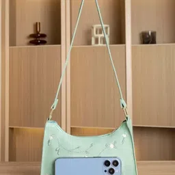 a2z creations Green Women Sling Bag |Ladies hand held bag. Shoulder Bag image 4