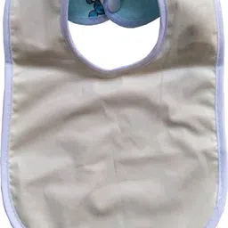 swito mart Baby Multi Layered Waterproof Fast Dry Button Lock Bibs Blue Color Cartoon Print (Pack of 4) image 4