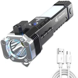 okasta Car Safety Hammer Flashlight,Escape Tool_Power Bank 2 hrs Torch Emergency Light-picture-28