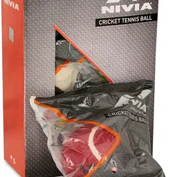 nivia HEAVY TENNIS BALL RED Cricket Tennis Ball-picture-14