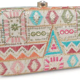 ia enterprises Casual Multicolor Clutch image 3