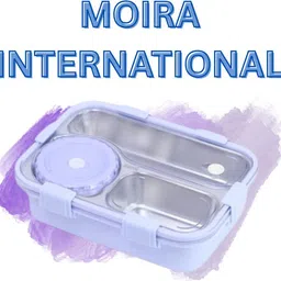 moira international Lunch Box for Kids Compartment Insulated Stainless Steel Tiffin Box for KID_L163 3 Containers Lunch Box image 3