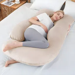 texlux Microfibre Pregnancy Pillow Pack of 1 Solid Focuses on improving sleep quality for pregnant women-picture-24
