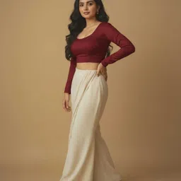 priyanka traders Round Neck Women Blouse image 3