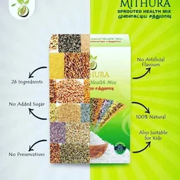 mithura Sprouted Health Mix - 26 Natural Ingredients , High In Protein, Zero Sugar image 3