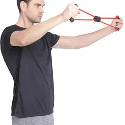 fitnesstricks Fitness Combo of Counter Hand Gripper with Resistance Tube Fitness Accessory Kit Kit image 4