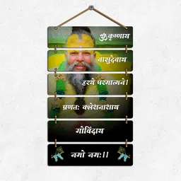 Premium Premanand Ji Maharaj Wall Panting for Living Room,Bedroom,Spiritual Digital Reprint 30 inch x 12 inch Painting-image-6