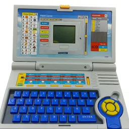 m toys Kids Educational English Learner Laptop Toy with Mouse image 1