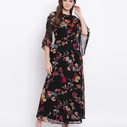 deewa Women Maxi Multicolor Full Length Dress image 2