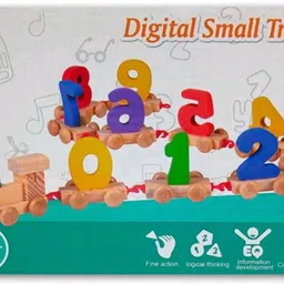 sangeetha Wooden Digital Train - Number Digit 0-9 Pieces on Top image 4