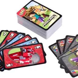 gift collection UNO Minecraft Card Game Videogame-Themed Collectors Deck for kids & family Game image 2