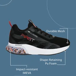 campus FIRST Men's Sports Shoes | PU Foam Comfort & Ball-Tech Support | Lace-Up Running Shoes For Men image 3