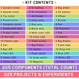 opulentsd Components 225 Projects Science & Fun DIY Electronic Components Electronic Hobby Kit image 3