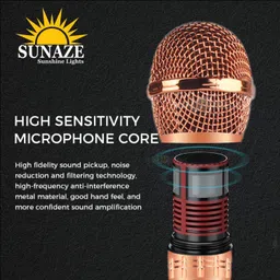 sunaze Professional Dynamic Microphone – Corded Mic for Vocal Performance & Karaoke Microphone image 3